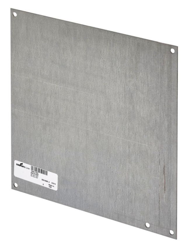 AW64P Flat Solid Enclosure Panel, 2.87 in W x 4.87 in H, Steel, White