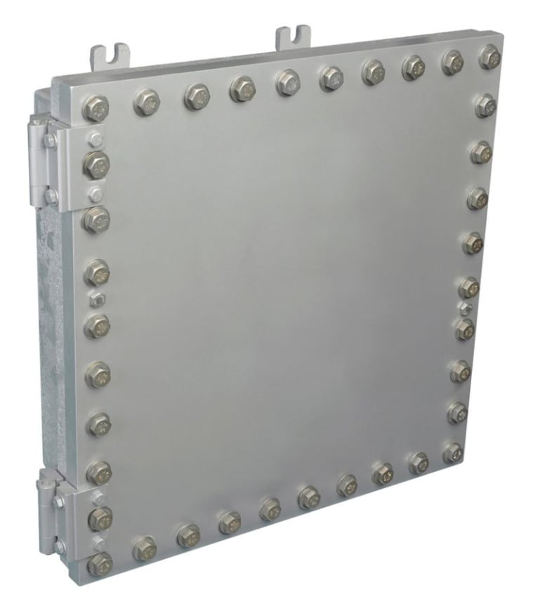 EJB161608 Style C Explosionproof Junction Box, 21-3/16 in W x 10-7/8 in D, NEMA 3/4/7/9 NEMA Rating, Copper-Free Aluminum