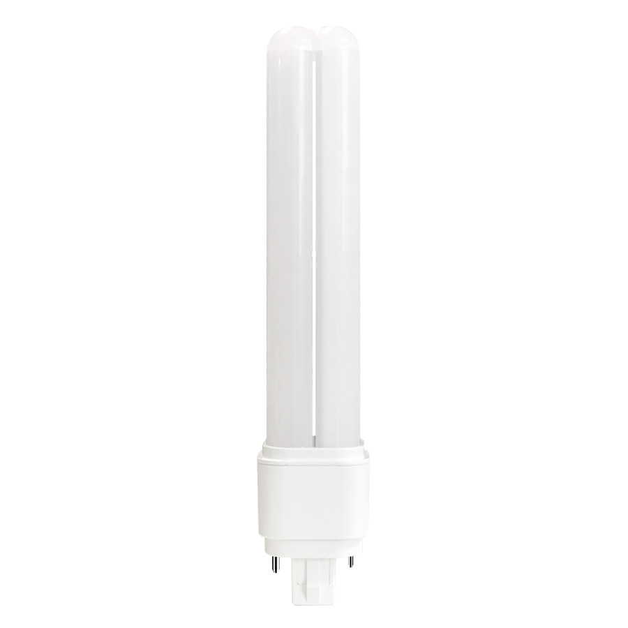 PLC-9-O-827-HYB Type A Plug and Play/B Compact Dual Mode Hybrid Non-Dimmable LED Lamp, 9 W, G24d Lamp, PLC-O Shape, 1150 Lumens