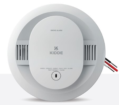 FireX Smoke Alarm, Hardwired with 10-Year Backup Battery, 1 Pack