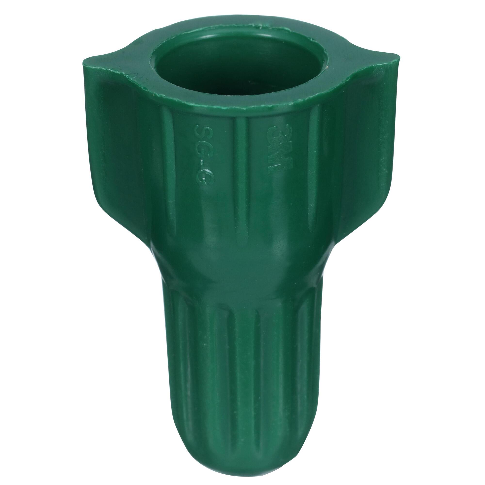 Secure Grip Wire Connector, Green Grounding, 100 Per Pouch
