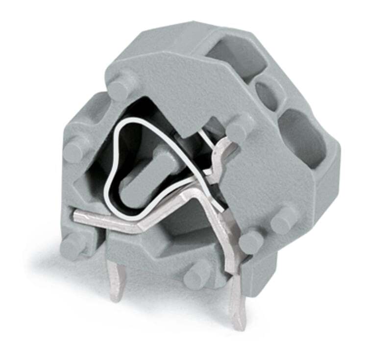 745-3801 Operating Tool Stackable PCB Terminal Block, 630 V, 32 A, 28 to 12 AWG Wire, 1 Poles