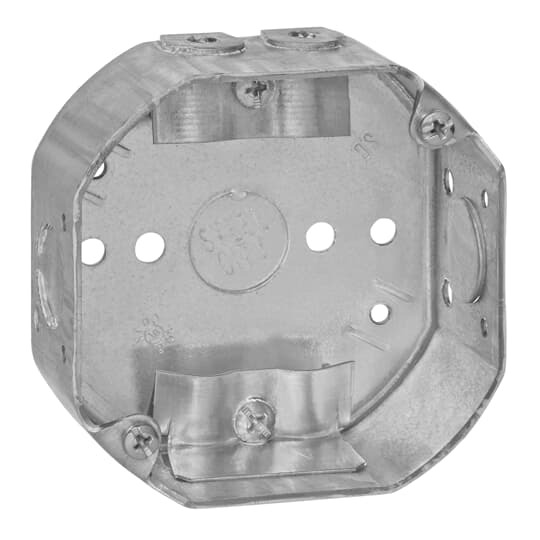 54151-N Steel City Drawn Style Ceiling Box, Steel, 15.8 cu-in Capacity, 1 Outlets, 2 Knockouts, 1-1/2 in D