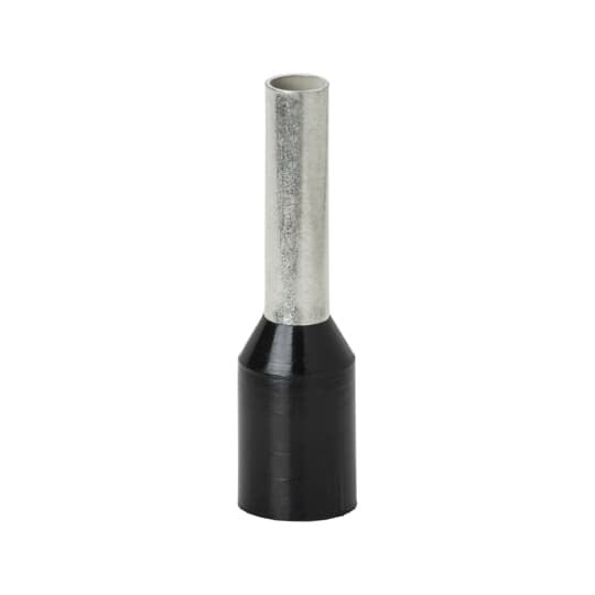 F2034 Sta-Kon F Series Insulated Wire Ferrule, 16 AWG Stranded Copper Conductor, 0.965 in L, Copper, Black