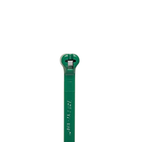 TY23M-5 Ty-Rap 2-Piece High Performance Standard Cable Tie, 3.62 in L x 0.09 in W x 0.03 in THK, Nylon/Polyamide 6.6, Green