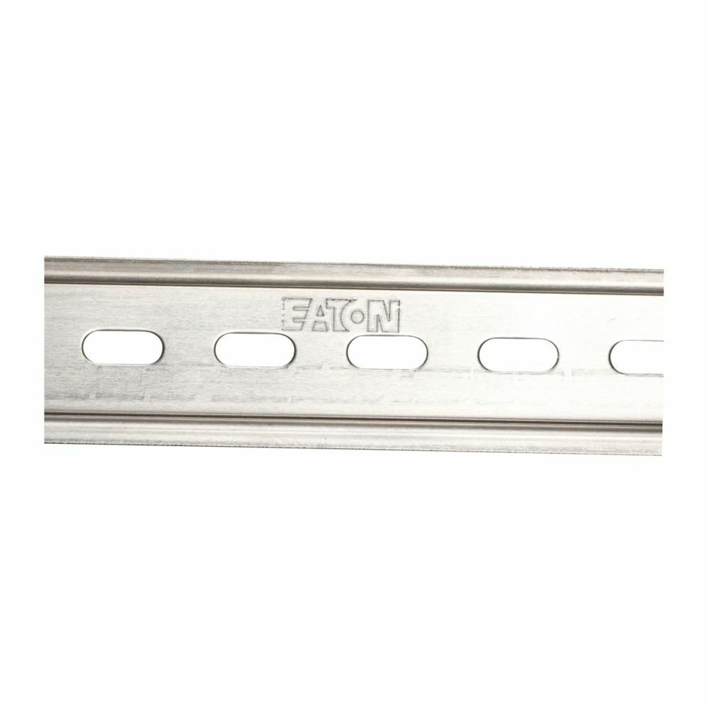 XBANS3575PL Slotted DIN Rail, 2 m L x 35 mm W x 7.5 mm H, Aluminum