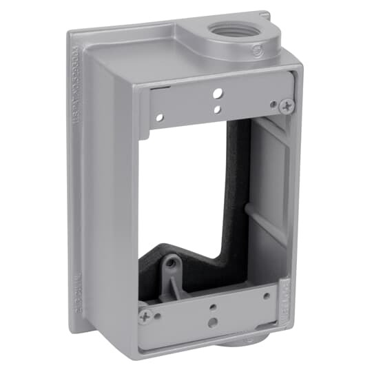 IHEF2-1 Red Dot Flanged Extension Adapter, 1 Gangs, 4-1/2 in L x 3-1/2 in W x 1-7/8 in D, Die Cast Aluminum