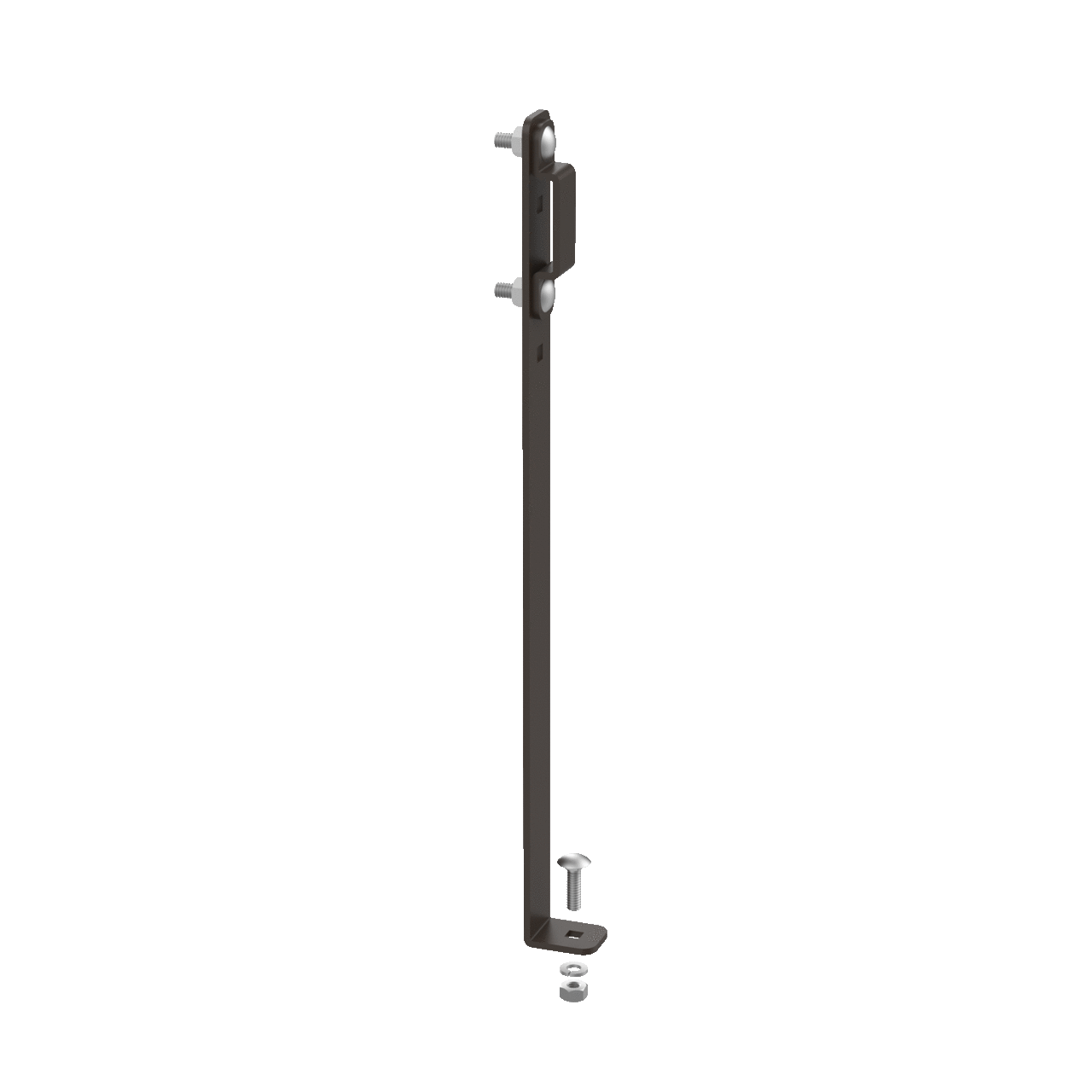 LEK3B DCR Runway Elevation Kit, For Use With 3 in W Ladder Rack, Steel, Black