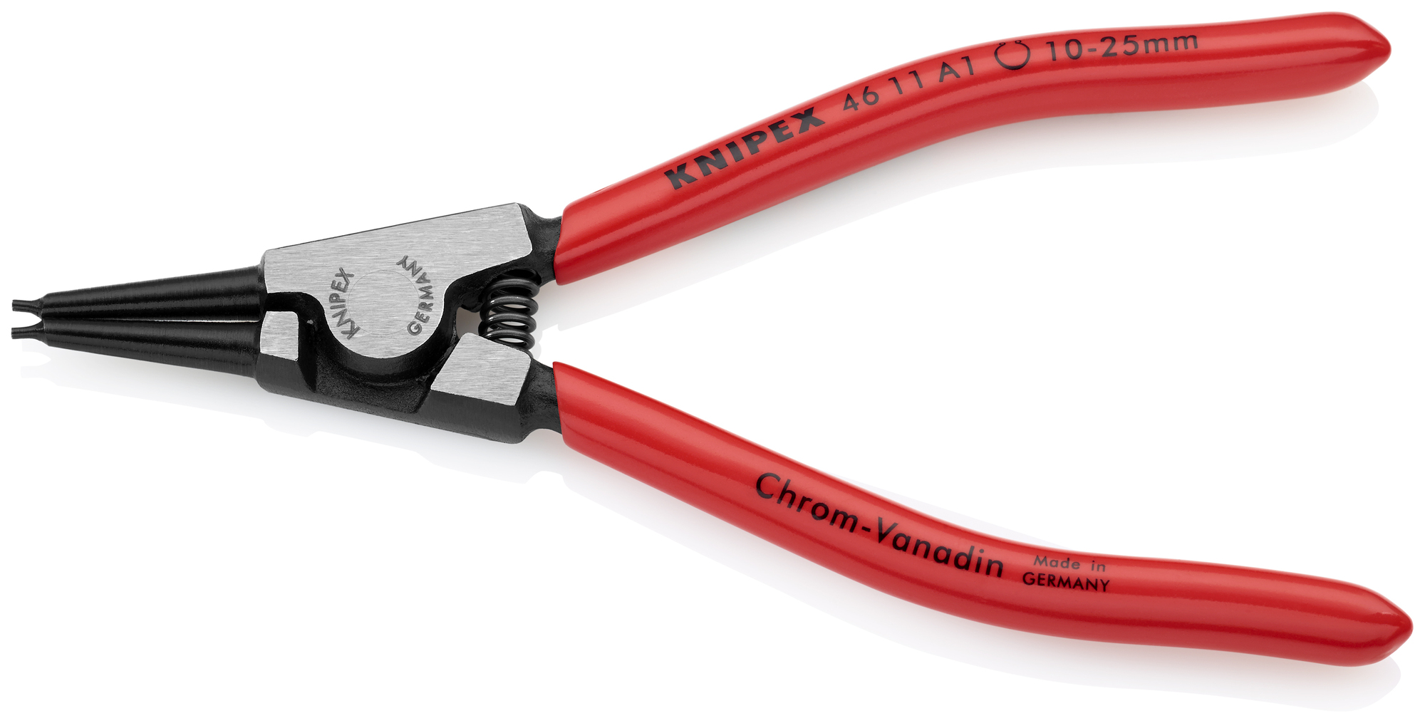 External Snap Ring Pliers-Forged Tips, 5 1/2 in., Plastic coating, 3/64 in. Tips