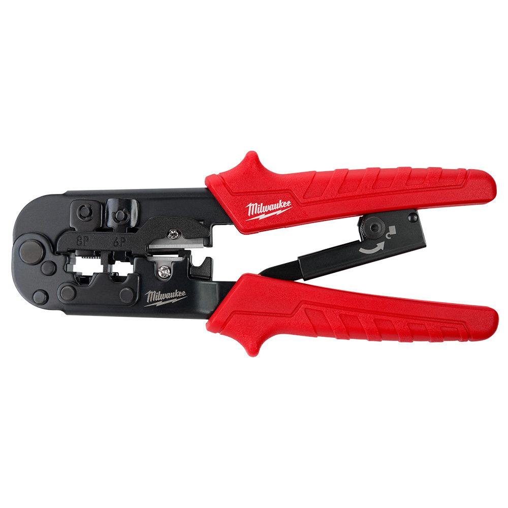 48-22-3076 Ratcheting Crimper and Stripper, 3.35 in OAL, Metal Body