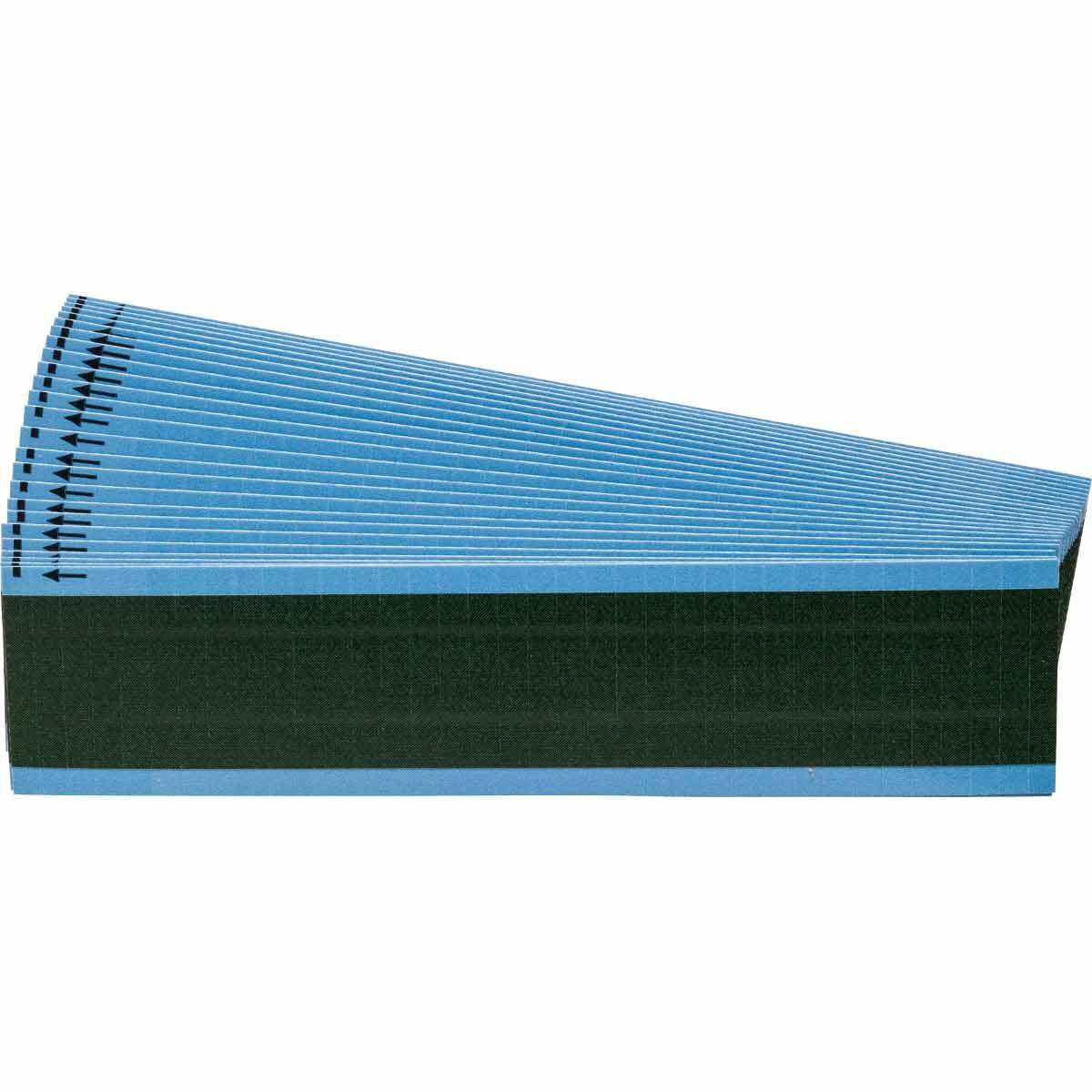 WM-COL-DG-PK WM Series Miniature Blank Die-Cut Pre-Printed Solid NEMA Color Wire Marker Card, 1/4 in W, Dark Green, B-500 Repositionable Vinyl Coated Fabric, 36 Markers per Card