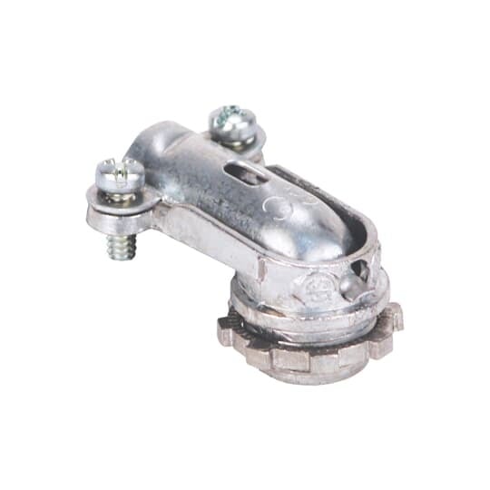 XC-290 Steel City Clamp Type Non-Insulated Conduit Connector, 3/8 in Trade, 1/2 in Knockout, 0.4 to 0.63 in Cable Openings, Die Cast Zinc