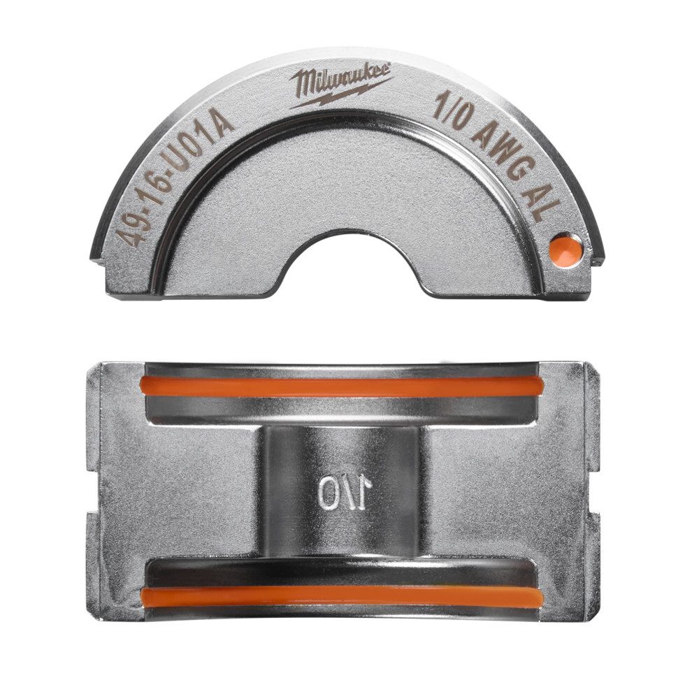49-16-U01A M18 Force Logic U-Style Crimping Tool Die, 1/0 AWG Dual Rated Lug/Splice Cable, Aluminum