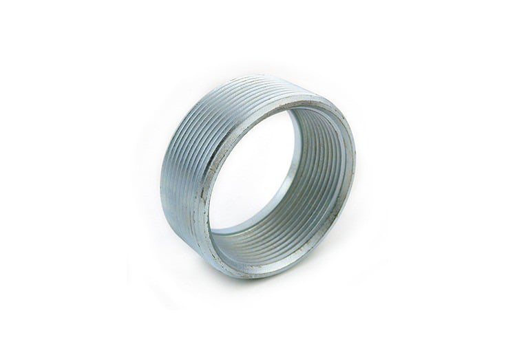 1182 Bridgeport Reducing Bushing, 3-1/2 to 3 in Trade, Malleable Iron, Electro-Plated Zinc