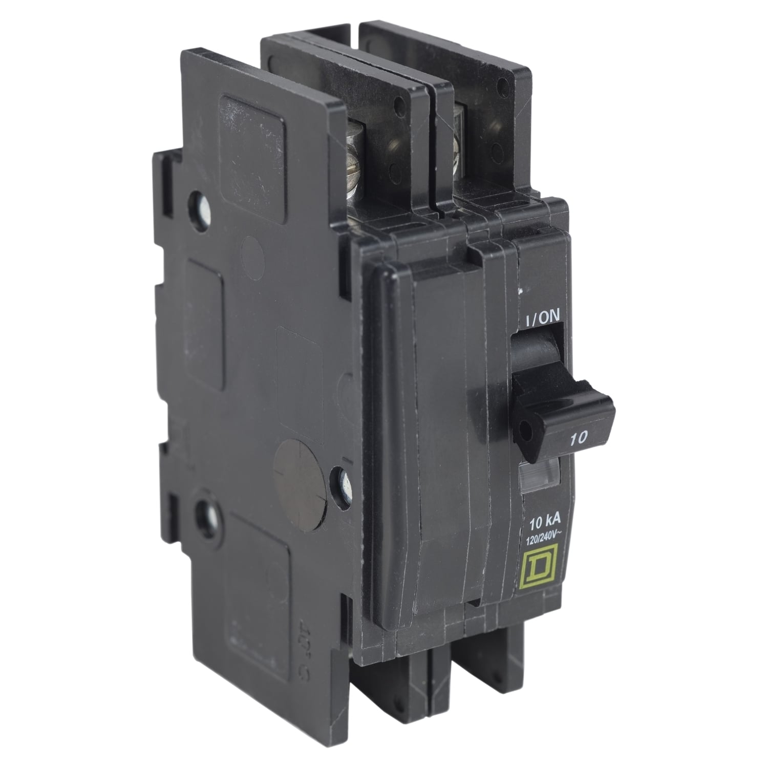 QOU2253100 Type QOU Miniature Circuit Breaker, 120/240 V AC, 25 A, 10 kA at 120/240 V AC, 5 kA at 48 VDC Interrupt, 2 Poles, Thermal Magnetic Trip