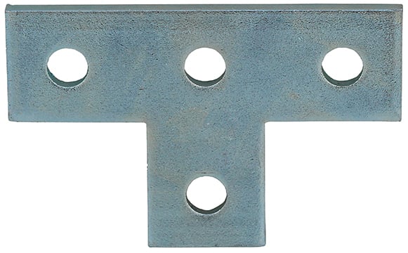 SFPT4 Flat T Plate Fitting, 4 Holes, Steel