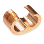 Copper C-Tap for 600V Applications, Large Size, Wire Range Main: 2/0-300 kcmil, Branch 2/0-#8, Length 1 Inch, Height 1-11/16 Inch, Plain Finish, Die Code 99H, Die Color Code Pink