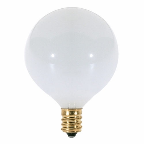 S3260 Decorative Dimmable Globe Incandescent Lamp, 25 W, E12 Incandescent Lamp, G16-1/2 Shape, 175 Lumens Initial
