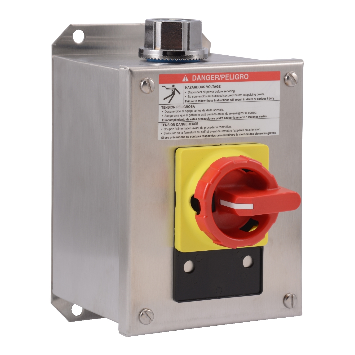 9421V1W30 Type V Class 9421 Corrosion-Resistant Dust-Tight Watertight Load Break Switch, 600 VAC, 20 A, 10 hp, 3 Poles