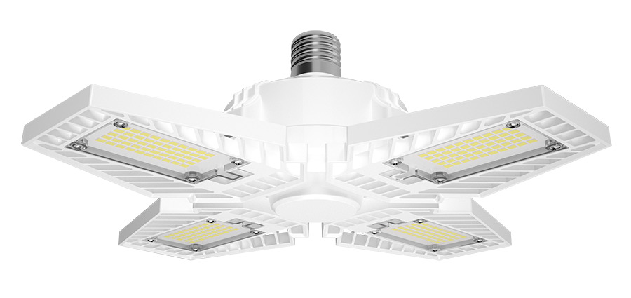 HID-80-V-E26-850-BYP-GL HID Replacement Garage Light, Deformable, E26, 80W, 10000 LM, 5000K, 80 CRI, 120/277V, Vertical