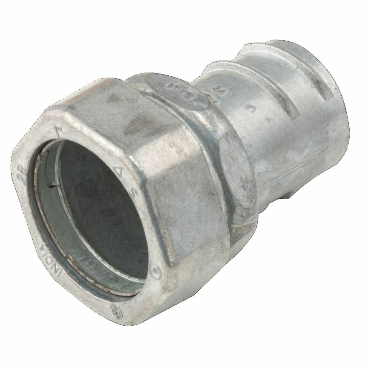 1484 Compression Conduit Combination Coupling, 1 in, For Use With Flex to EMT Conduit, Die Cast Zinc