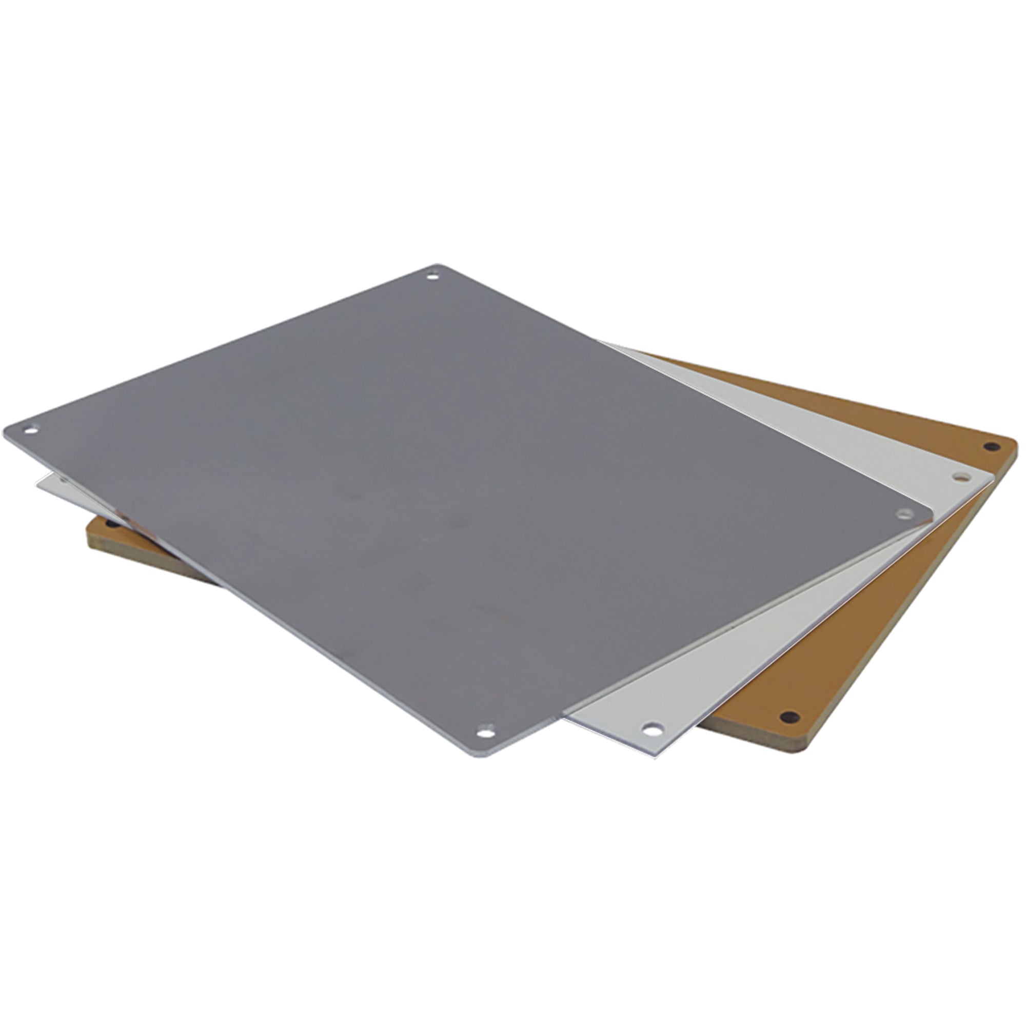 MP1412S VJ Mounting Plate, 0.38 in L x 12 in W x 14 in H, Mild Steel, Light Gray