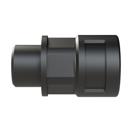 BVND-M162GT PMA Reinforced Straight Conduit Connector With Universal Safety Clip, NW12 Trade, M16x1.5 Cable Openings, For Use With PMAFLEX, Pro, Smart Line and Nylon Flexible Conduits, Polyamide 6