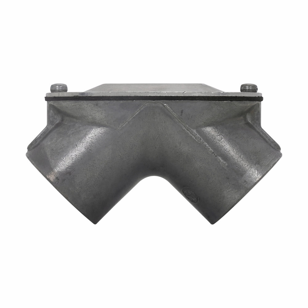 875RR DC Female to Female Conduit Pull Elbow, 3/4 in Trade, 90 deg, Die Cast Zinc, Natural