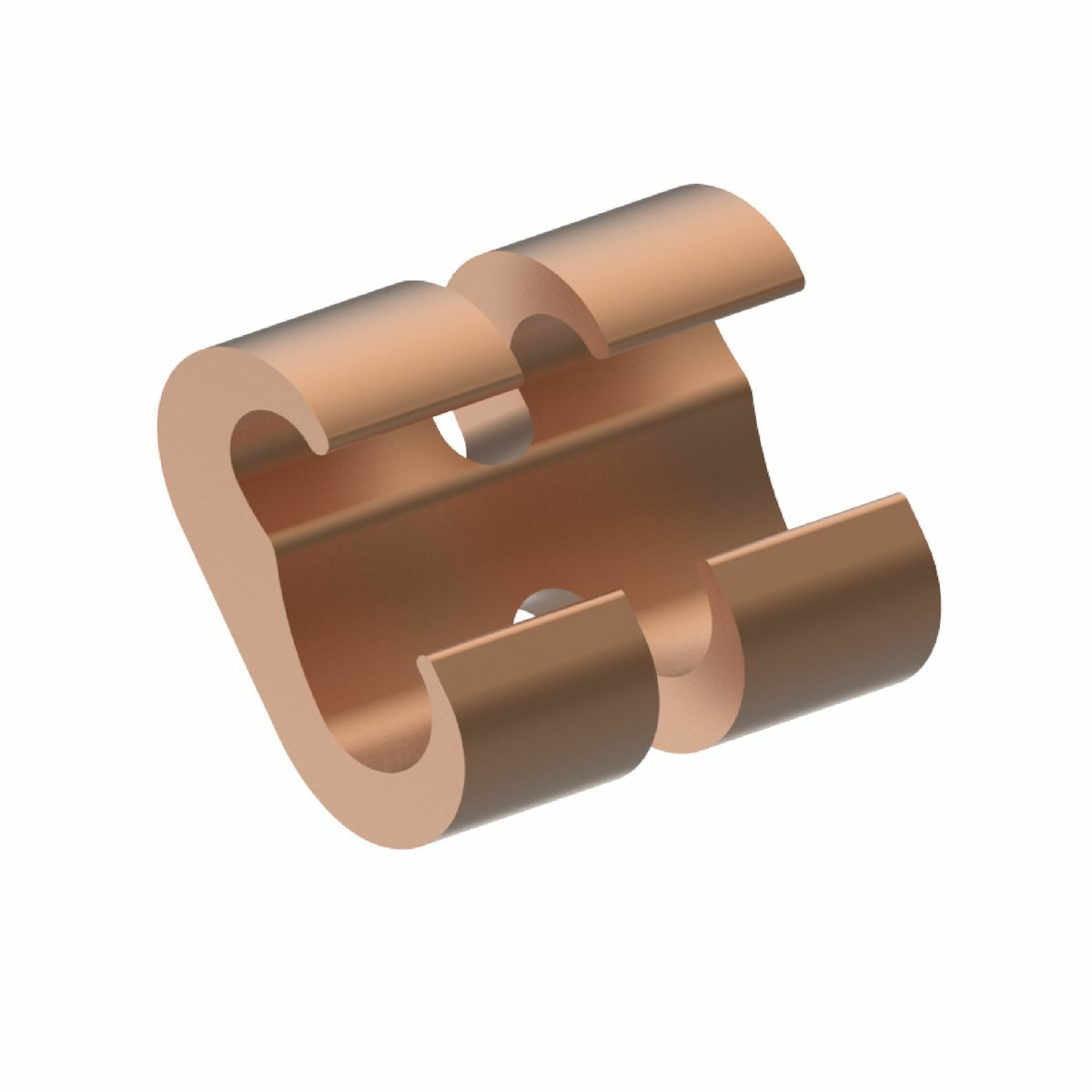 YGHHC34C34 Tap Compression Ground Connector, 300 to 500 kcmil Conductor, C Shape, Copper