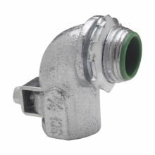 ACB10090 Corrosion-Resistant Cable Angle Connector, 1 in Trade, 0.88 to 1.38 in Cable Openings, Steel, Electro-Plated Zinc