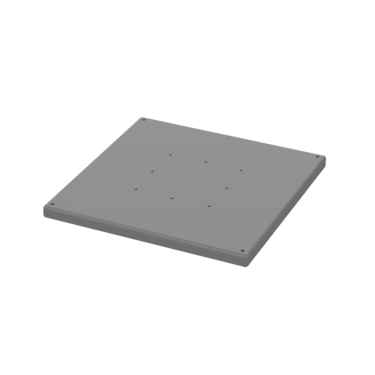 A18SBASE P1 Pedestal Base, 18 in L x 18 in W, Steel, Gray