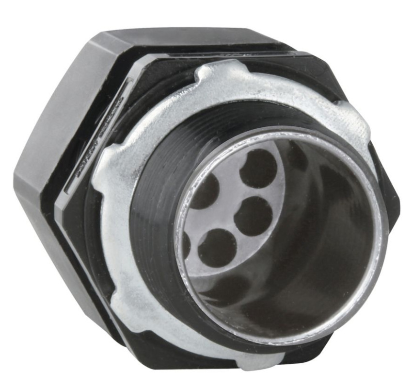 NCGS598 Non-Metallic Solar Cord Grip, 1-1/2 in Trade, 9 Holes, 8 mm Dia Hole Cable, 12 AWG, 10 AWG, 8 AWG 1000 V PV Cable Wire