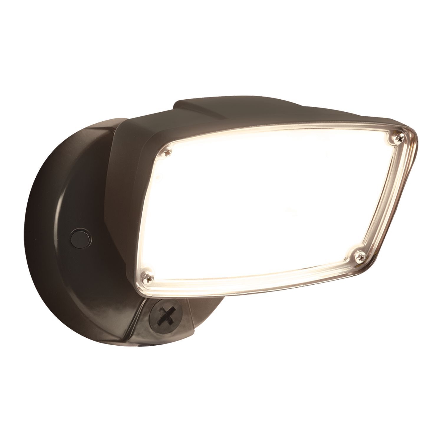 FSL203TB FSL Large Rectangle Single Head Floodlight, (1) LED Lamp, 22.5 W Fixture, 120 to 277 V AC, Bronze/Powder Coated Housing