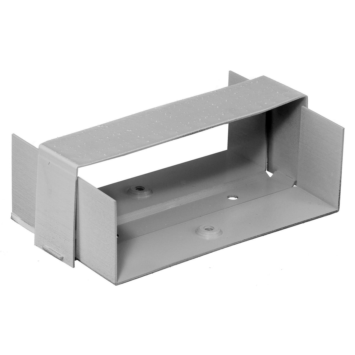 HBL4750TFGY H to WM Roll Form Standard Transition Fitting, For Use With Wiremold 4000, HBL4750 Metal Raceways, 6 in L x 3.4 in W x 2 in H, Roll Formed Steel, Gray