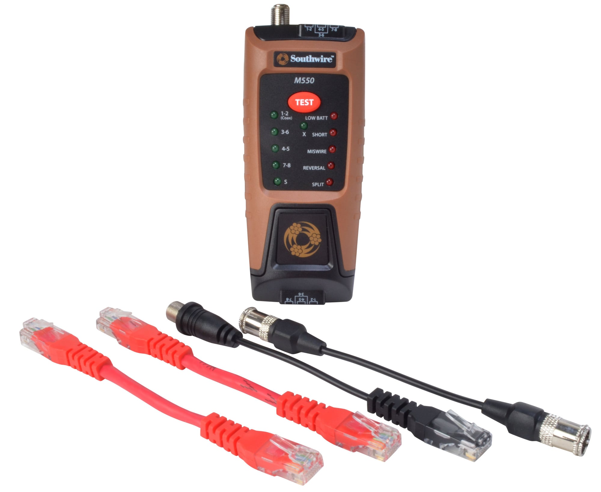 587450 Data/Video Cable Tester, 55 V AC/60 V DC, 1000 ft L Wire, LED Display