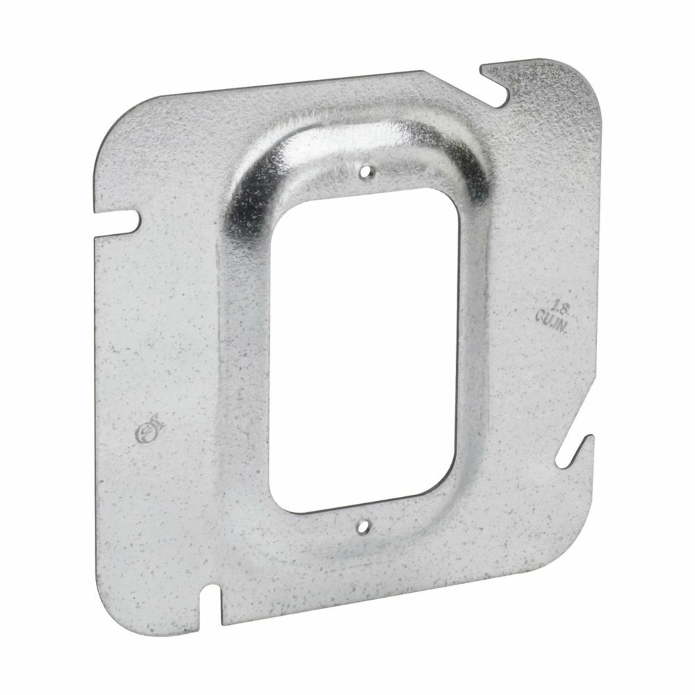TP582 Thepitt 1-Device Box Cover, 4-11/16 in L x 4-11/16 in W, Raised Surface Cover, Steel