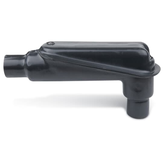 LBD1100-G Ocal Double Coated Conduit Pulling Elbow With Pressure Sealing Sleeves Seal Connection, 1/2 in Trade, 90 deg, Iron, PVC Coated