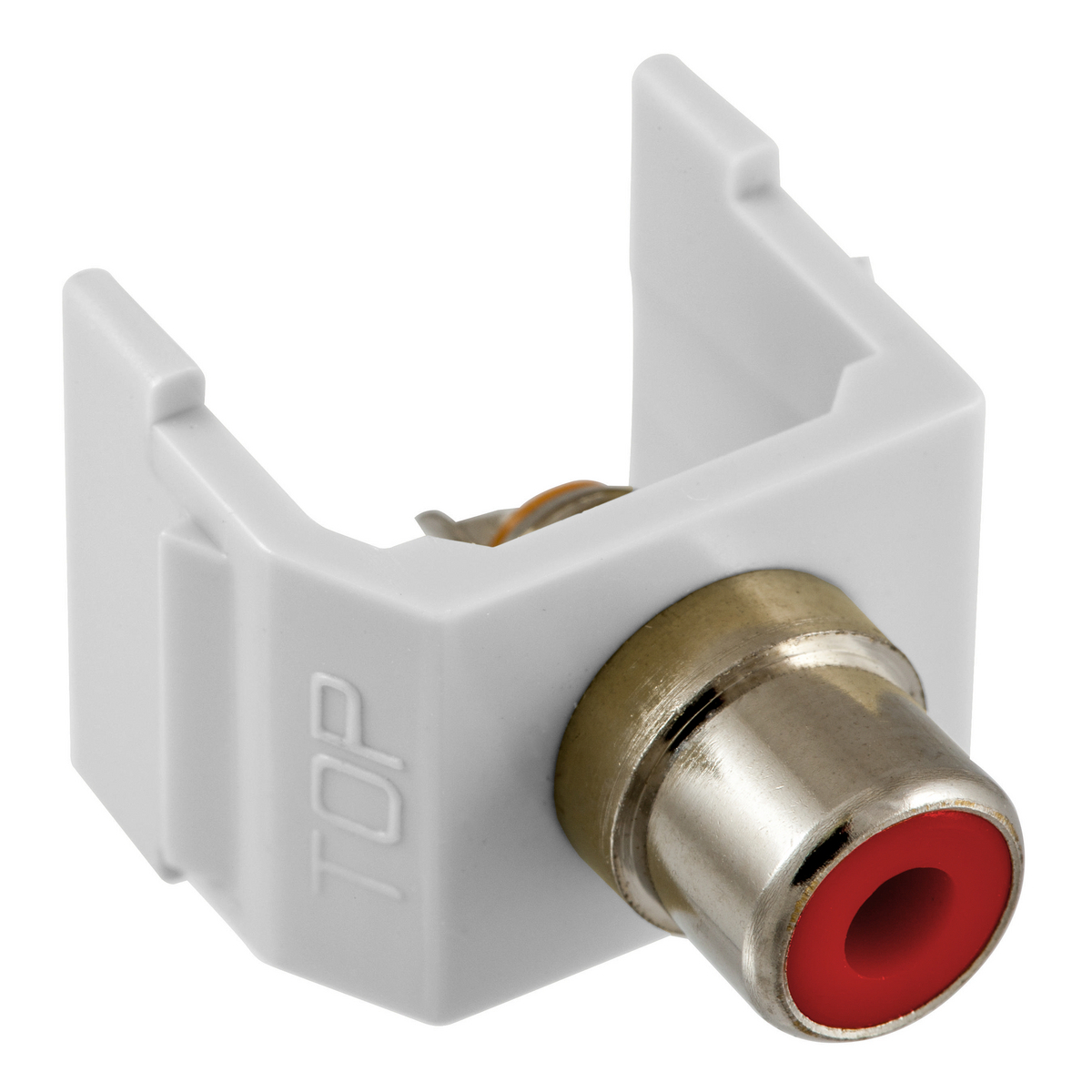 SFRCRW Data Keystone Standard RCA Connector, Solder Connector