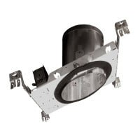 17022A Sloped Recessed Housing, Incandescent Lamp, IC Insulation, 120 V AC, 6-1/2 in Ceiling Opening, Aluminum Housing