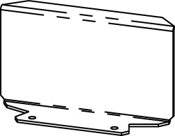 Blank Bracket, Internal, Series: RFB, Threaded Mount, For Use With: RFB4E, RFB6 and RFB6E Series Multi-Service Steel Recessed Floor Box, Steel