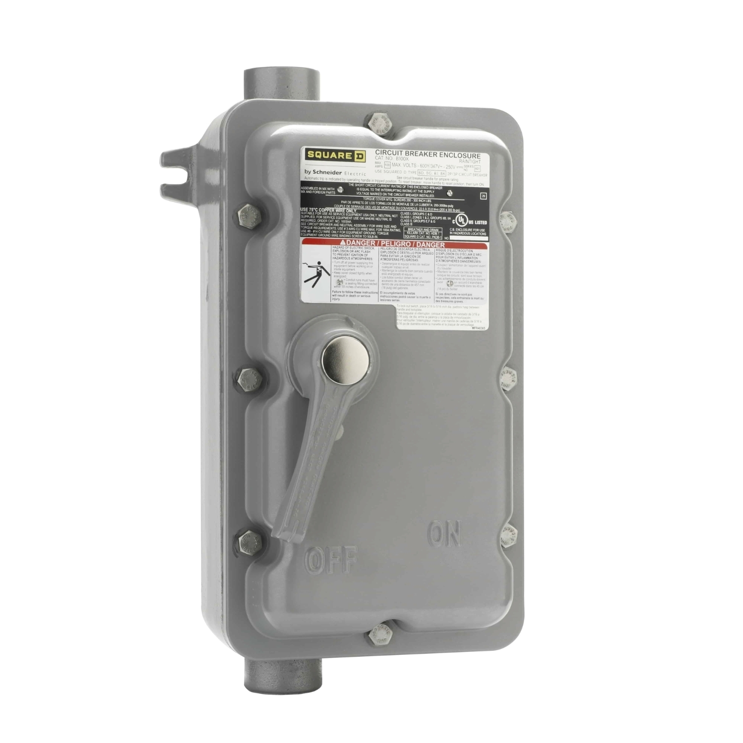 H60XBDAA PowerPact B-Frame Circuit Breaker Enclosure, 60 Amp, Nema 7/9