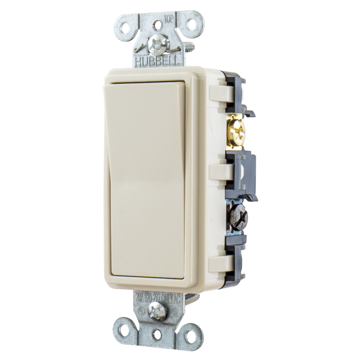 RSD415LA 4-Way General Purpose Self-Grounding Standard Decorator Switch, 120/277 V, 15 A, 4155 W Power Rating, 2 Position Contact