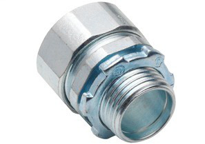 3/4" Made in the USA Steel Rigid Conduit Compression Connector