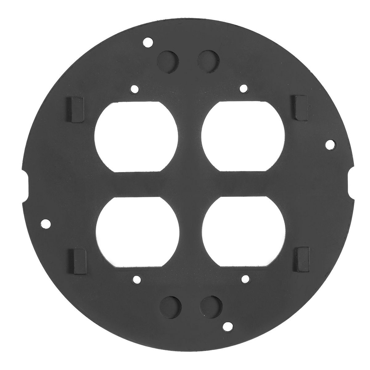 S1SPDU Standard Fire-Rated Poke-Through Sub Plate, 5.36 in Dia, 2.31 in L, Cast Aluminum