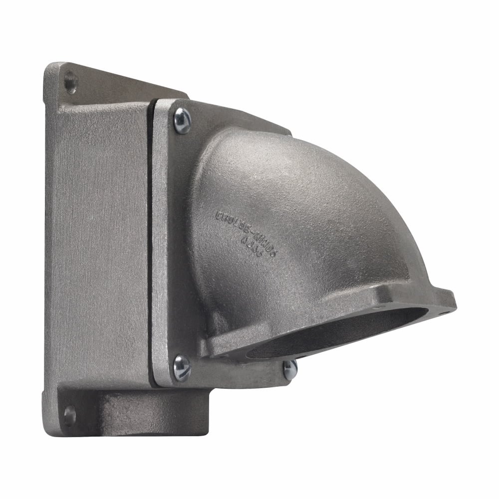 AJ56 Arktite AJ Series 1-Hub Dead End Feed Through Back Box, For Use With 60/100/150 A Receptacles and Motor Plugs, Cast Aluminum