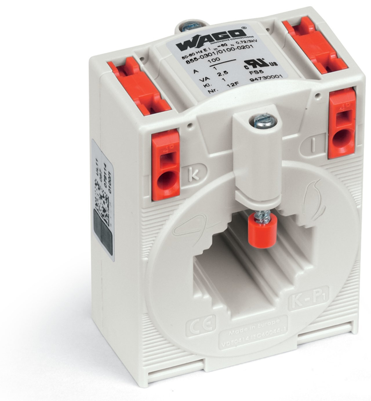 855-301/100-201 Plug-in Current Transformer, 100 A Primary, 1 A Secondary, 50, 60 Hz