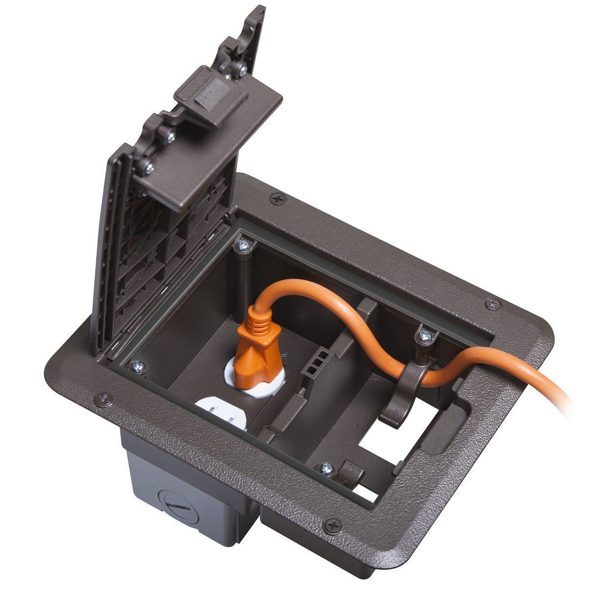 DOC320Z Extra Duty Weatherproof Deck Outlet Cover, 8.311 in L x 6.996 in W, Polycarbonate