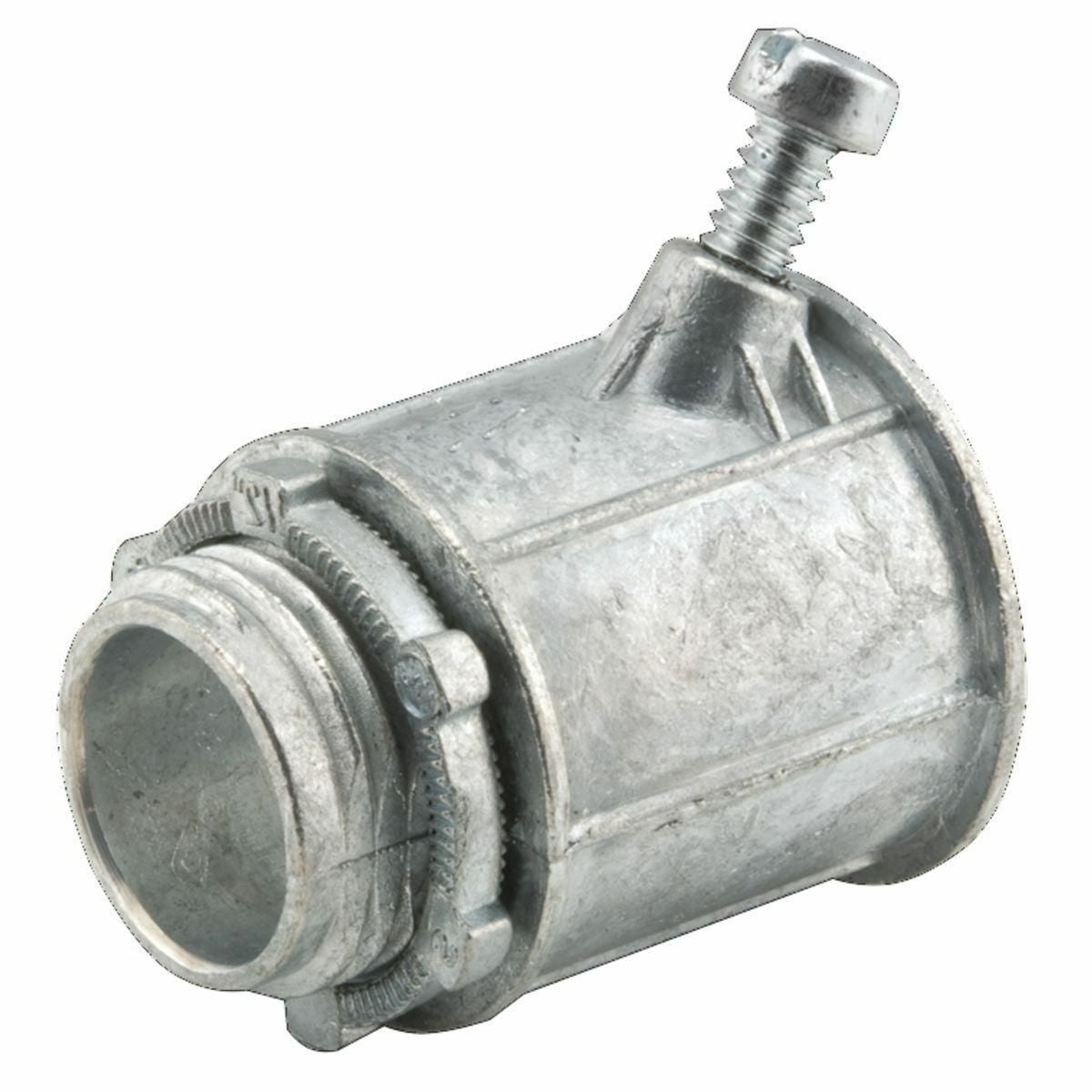 2632 T&B Chase Straight Cord Connector, 1/2 in Trade, 1/4 to 3/8 in Cable Openings, Steel