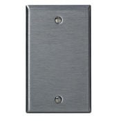 SSJ13-40 Midway Size Blank Wall Plate, 1 Gangs, 3-1/8 in W x 4-7/8 in H, 302 Stainless Steel