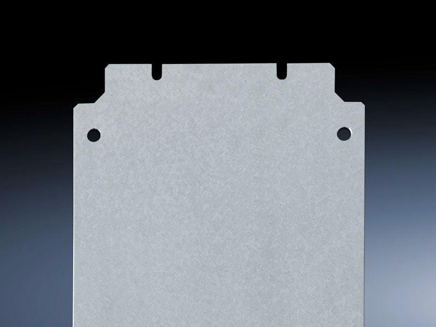 1568700 Mounting Plate, For Use With KL, KL-HD Series 12 in H x 16 in W Enclosure, NEMA 4/IP66 Degree of Protection, Sheet Steel